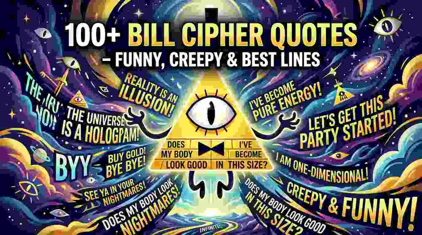 100+ Bill Cipher Quotes - Funny, Creepy & Best Lines