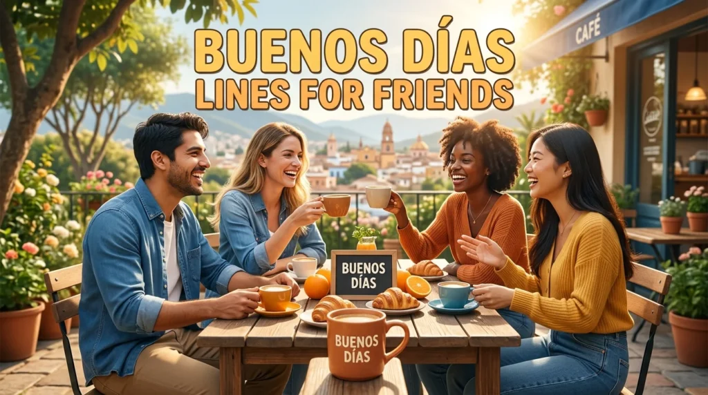 Buenos D&iacute;as Lines For Friends