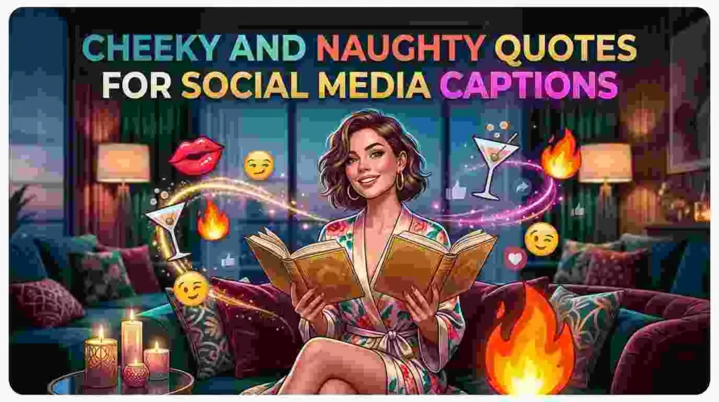 Cheeky And Naughty Quotes For Social Media Captions