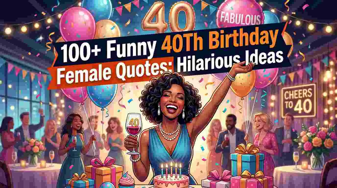 Funny 40Th Birthday Female Quotes