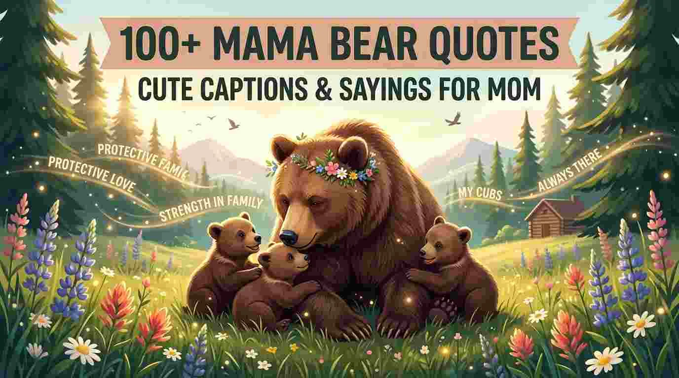 100+ Mama Bear Quotes - Cute Captions & Sayings For Mom