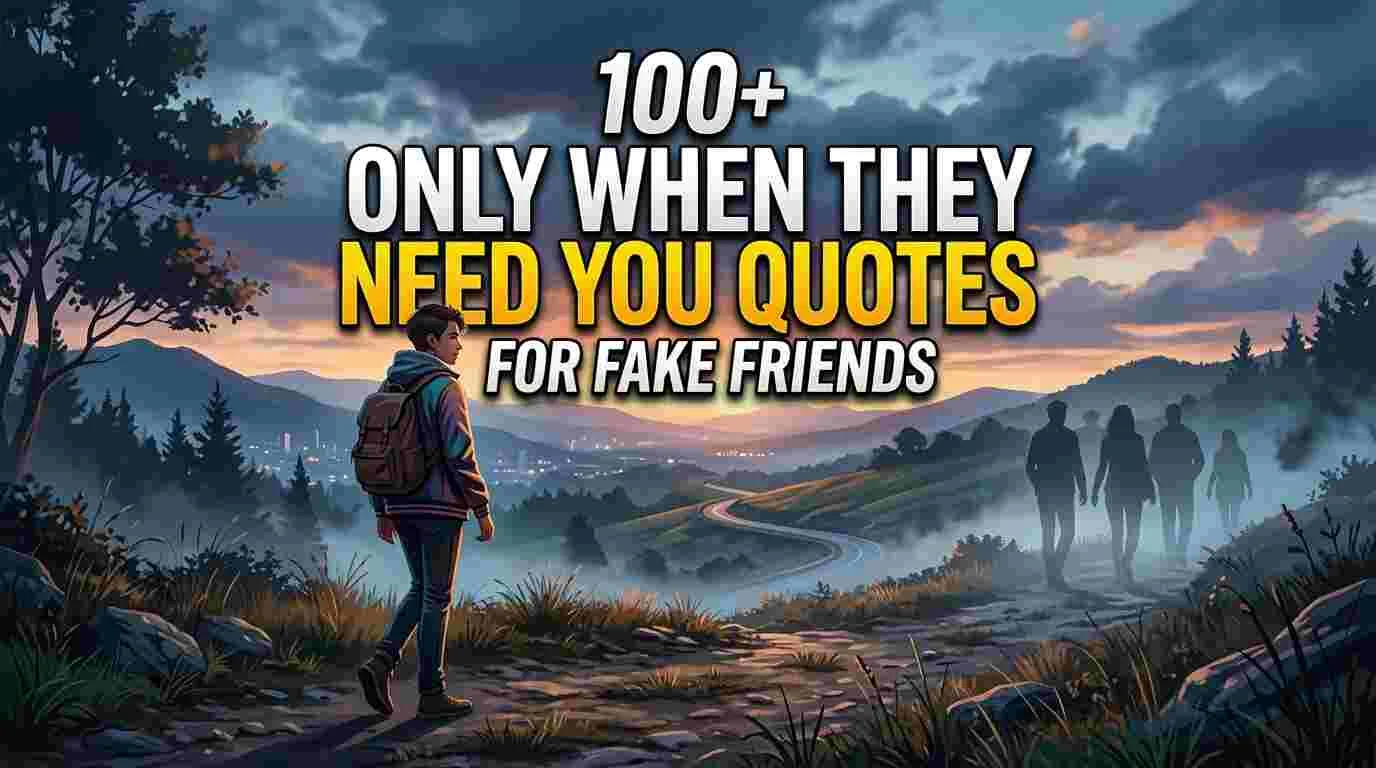 Only When They Need You Quotes