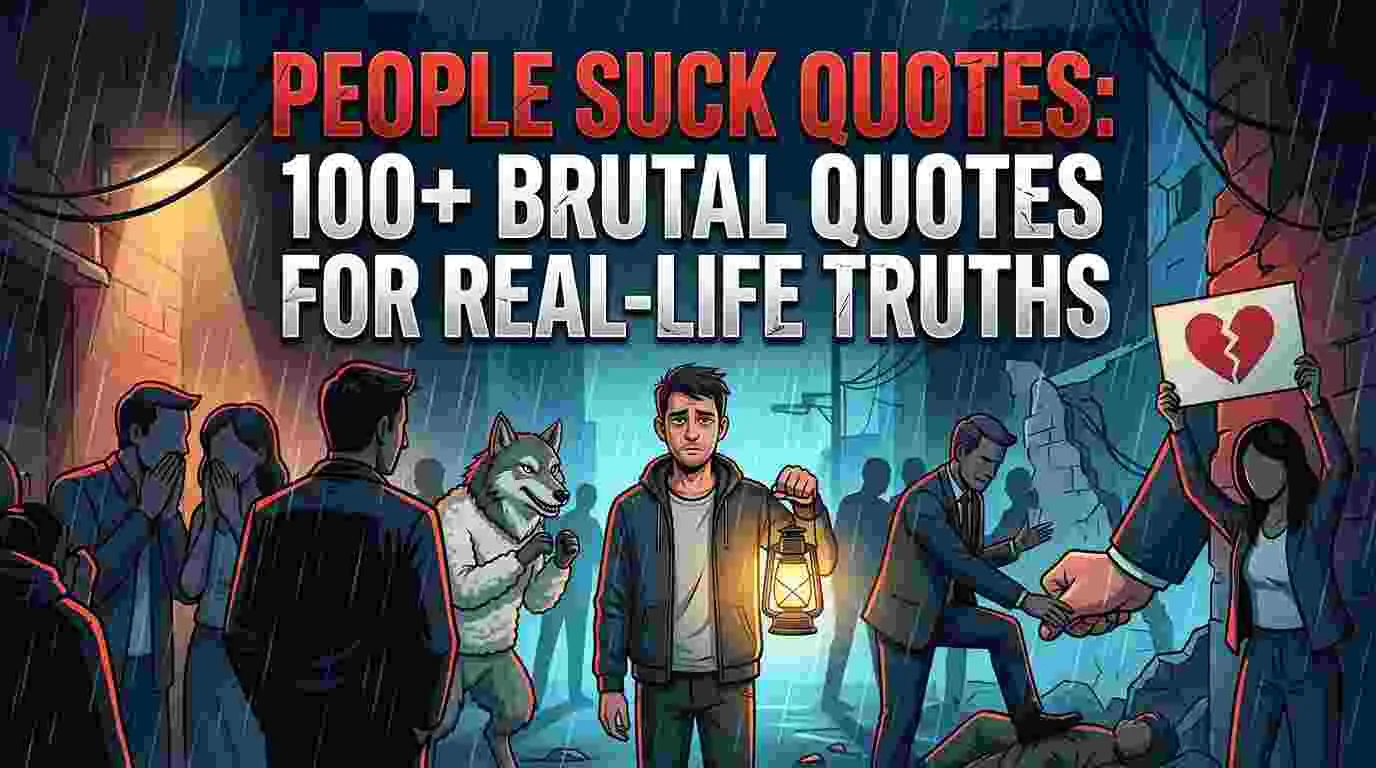 People Suck Quotes: Brutal Quotes For Real-Life Truths