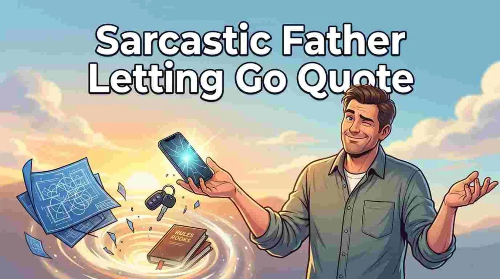 Sarcastic Father Letting Go Quotes