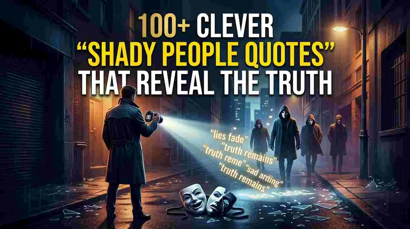 100+ Clever "Shady People Quotes" That Reveal the Truth