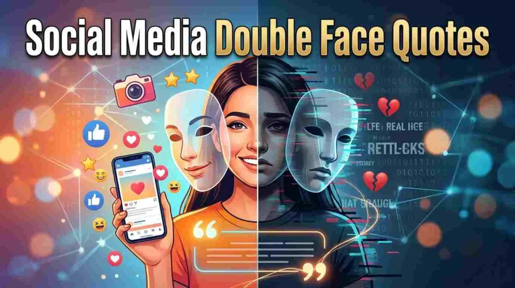 Social Media Double Face Quotes