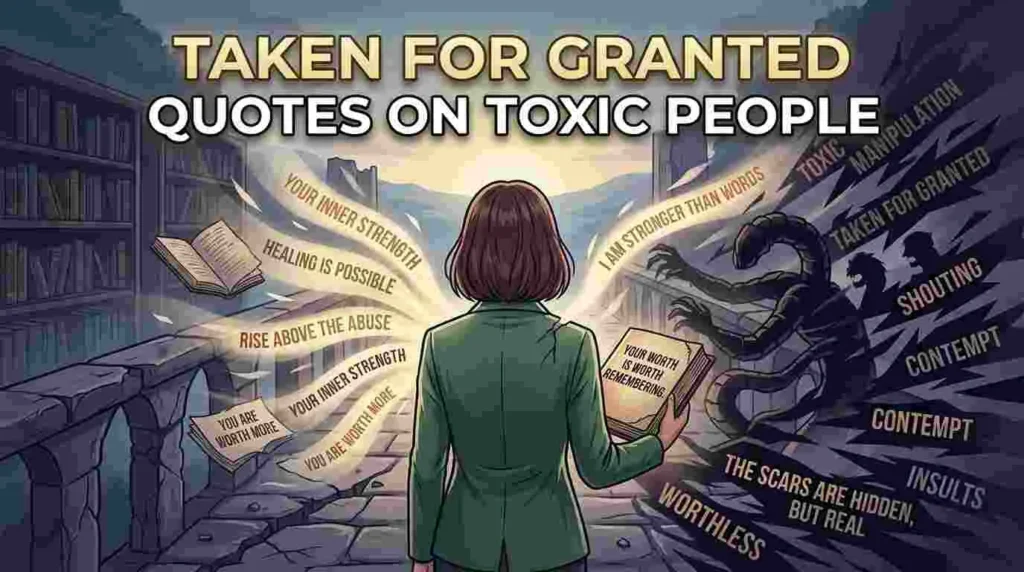 Taken For Granted Quotes On Toxic People