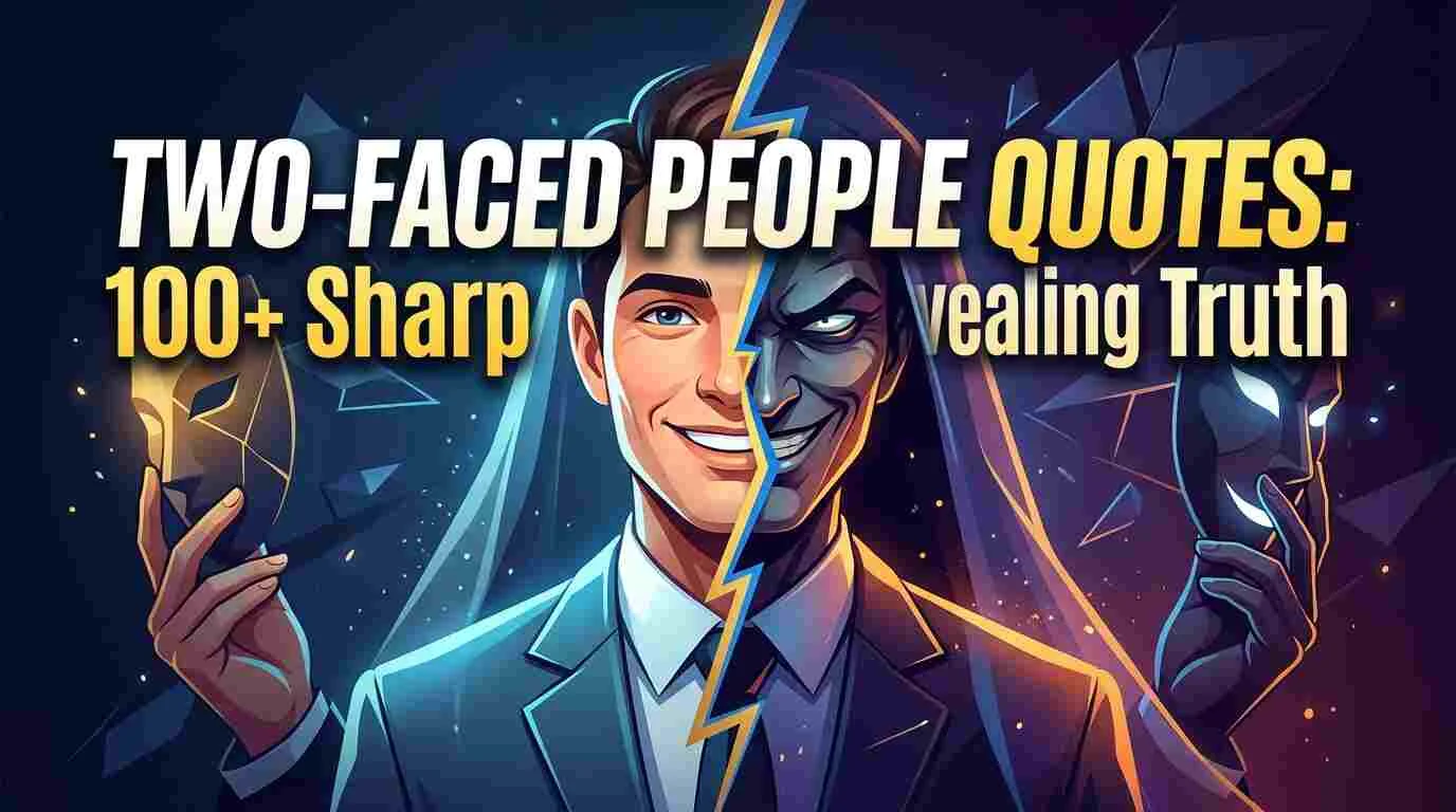 Two-Faced People Quotes: Sharp Quotes Revealing Truth